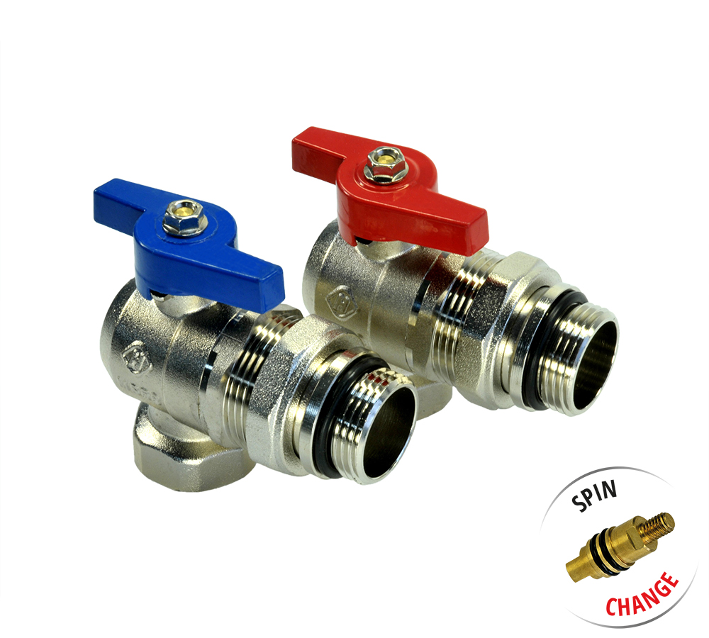 Y-Stück Kugelhahn 1/2 Zoll Mit Filter - Messing Eckventil Waschbecken